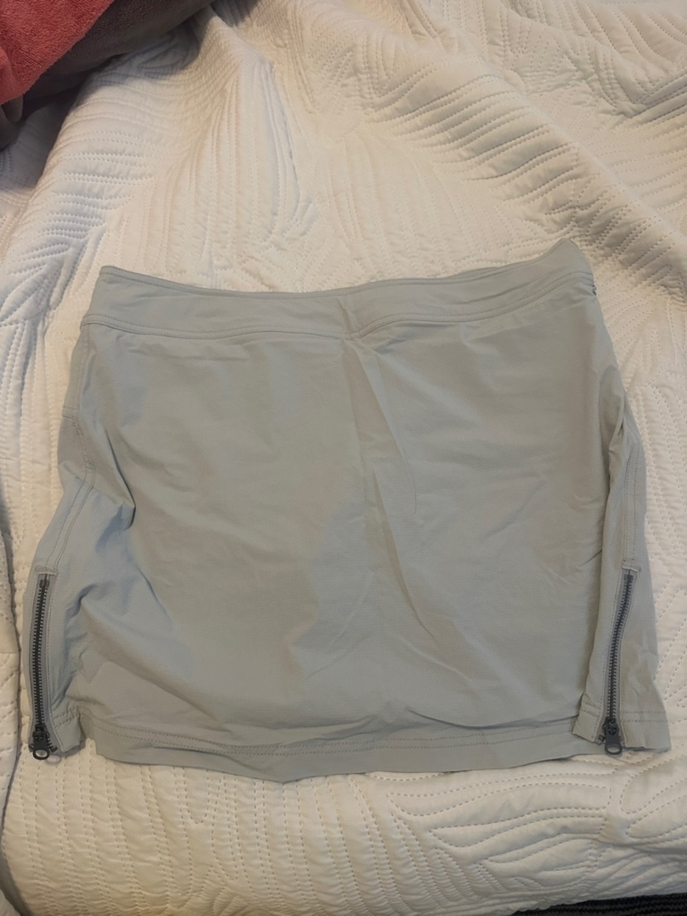 Athleta Light Gray Performance Skirt with Built-In Shorts